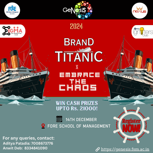 Brand Titanic X Embrace The Chaos